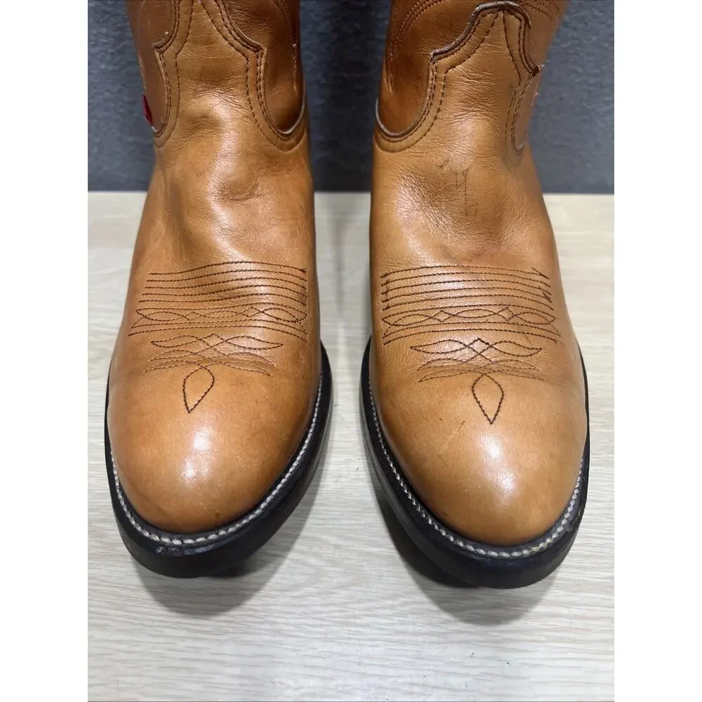 Durango Western Ranch Riding Distress Mens Boots Brown Size 10.5 EE